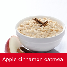 Apple-cinnamon oatmeal